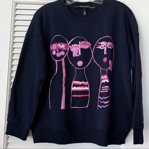 Aqua & Keri Rosenthal Love Cure Hope Breast Cancer Awareness Sweatshirt! Size S!